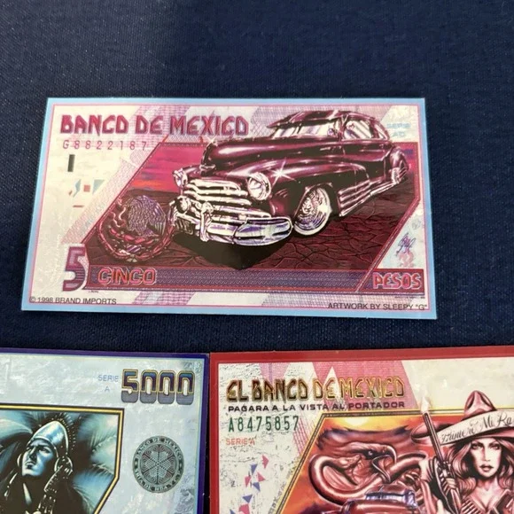 Sleepy G Banco De Mexico Sticker Lot 7 (Vintage Lowrider) - Picture 7 of 8